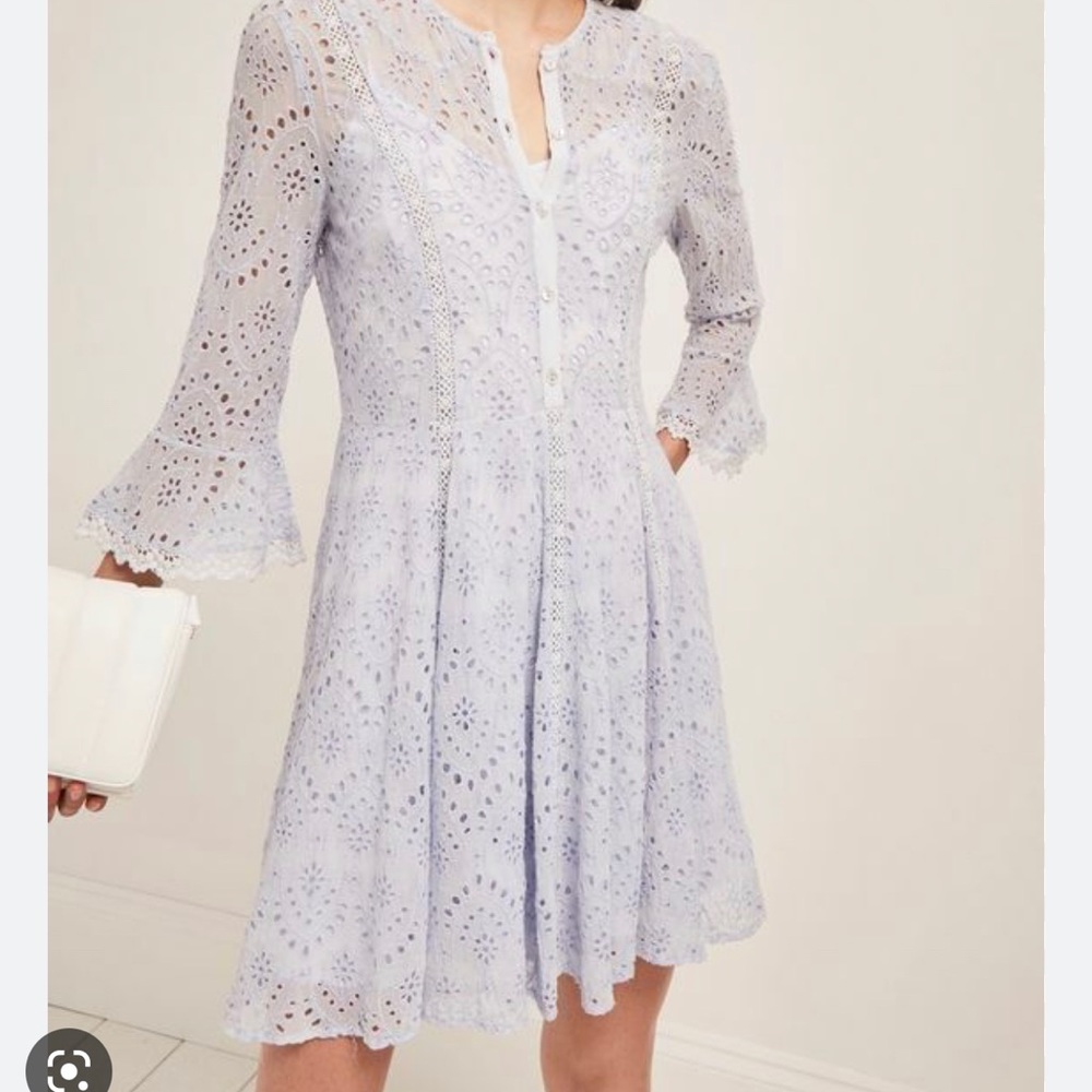 Light purple eyelet French Connection Dress. Worn once. Beautiful